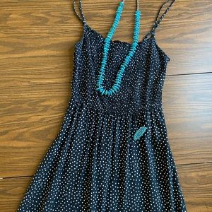 Polka dot spaghetti strap dress